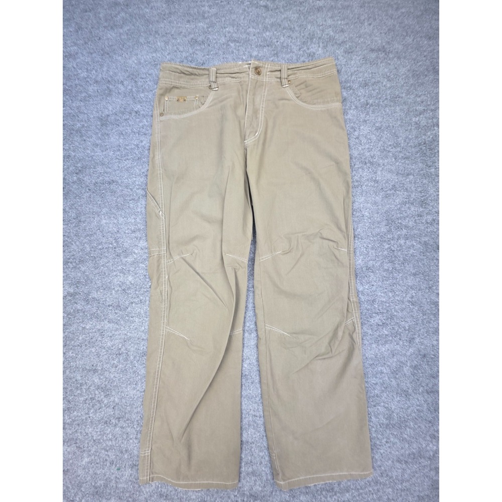 Kuhl Revolvr Pants 34x30 Beige Stretch Hiking Outdoors EUC